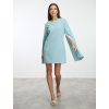SIMPO světle modré šaty Seren s dlouhými rukávy