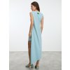 SIMPO světle modré asymetrické šaty Kala