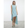 SIMPO světle modré asymetrické šaty Kala