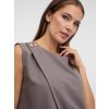SIMPO šedohnědý top Side s knoflíčky