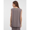 SIMPO šedohnědý top Side s knoflíčky