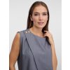 SIMPO šedý melange top Side s knoflíčky