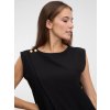 SIMPO černý top Side s knoflíčky