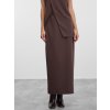 SIMPO čokoládově hnědá pouzdrová sukně Casey