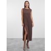 SIMPO čokoládově hnědé šaty Venturo