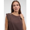 SIMPO hnědý top Side s knoflíčky