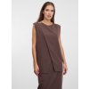 SIMPO hnědý top Side s knoflíčky