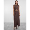 SIMPO hnědá maxi sukně Alto