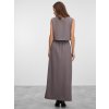 SIMPO šedohnědá maxi sukně Alto