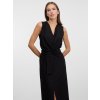 SIMPO černé maxi šaty Bow bez rukávů