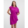 SIMPO fuchsiové šaty Storm s páskem