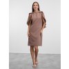 SIMPO cappuccino šaty Festa v midi délce