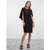 SIMPO černé šaty Festa v midi délce