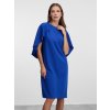 SIMPO modré šaty Festa v midi délce