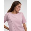 SIMPO pudrově růžová tunika Barcelona s rukávy