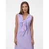 SIMPO lněné fialové šaty Solea Mar bez rukávu