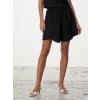 SIMPO lněné černé kraťasy Sola Mar