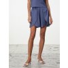 SIMPO lněné modré kraťasy Sola Mar