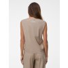 SIMPO lněný béžový top se stahováním Vela Mar