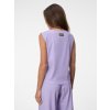 SIMPO lněný fialový top se stahováním Vela Mar