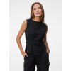 SIMPO lněný černý top Clara Mar