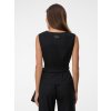 SIMPO lněný černý top Clara Mar