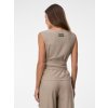 SIMPO lněný béžový top Clara Mar