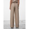 SIMPO lněné béžové kalhoty Forma Mar