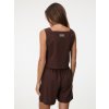 SIMPO lněný hnědý top Linea Mar
