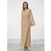 SIMPO dlouhé béžové šaty Aura Sands