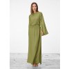 SIMPO dlouhé pistáciové šaty Aura Sands