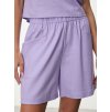 SIMPO lněné fialové kraťasy s kapsami Costa Mar