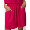 SIMPO lněné růžové kraťasy s kapsami Costa Mar