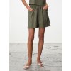 SIMPO lněné khaki kraťasy s kapsami Costa Mar
