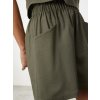 SIMPO lněné khaki kraťasy s kapsami Costa Mar