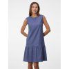 SIMPO lněné modré šaty Esté Mar
