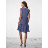SIMPO lněné modré šaty Esté Mar
