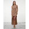 SIMPO cappuccino asymetrické šaty Ruby