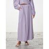 SIMPO světle fialová maxi sukně Balloon