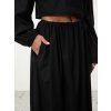 SIMPO černá bavlněná maxi sukně Balloon