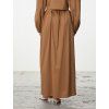 SIMPO světle hnědá bavlněná maxi sukně Balloon