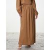 SIMPO světle hnědá bavlněná maxi sukně Balloon