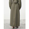SIMPO khaki bavlněná maxi sukně Balloon