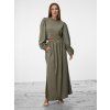 SIMPO khaki bavlněná maxi sukně Balloon