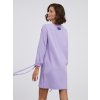 SIMPO světle fialové šaty Eclipse s průstřihy na rukávu