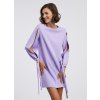 SIMPO světle fialové šaty Eclipse s průstřihy na rukávu