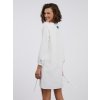 SIMPO bílé šaty Eclipse s průstřihy na rukávu