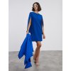 SIMPO modré šaty Bright s volnými rukávy