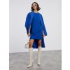 SIMPO modré šaty Bright s volnými rukávy