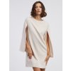 SIMPO béžové šaty Bright s volnými rukávy